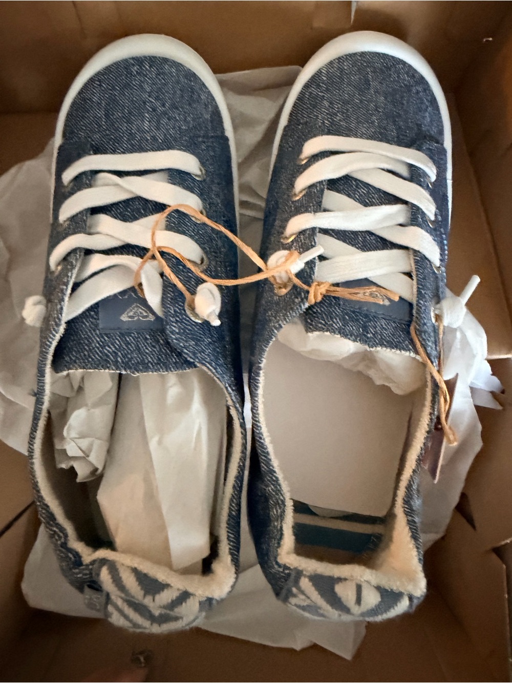 Women’s Denim-Style slip on Sneakers - Blue by Roxy